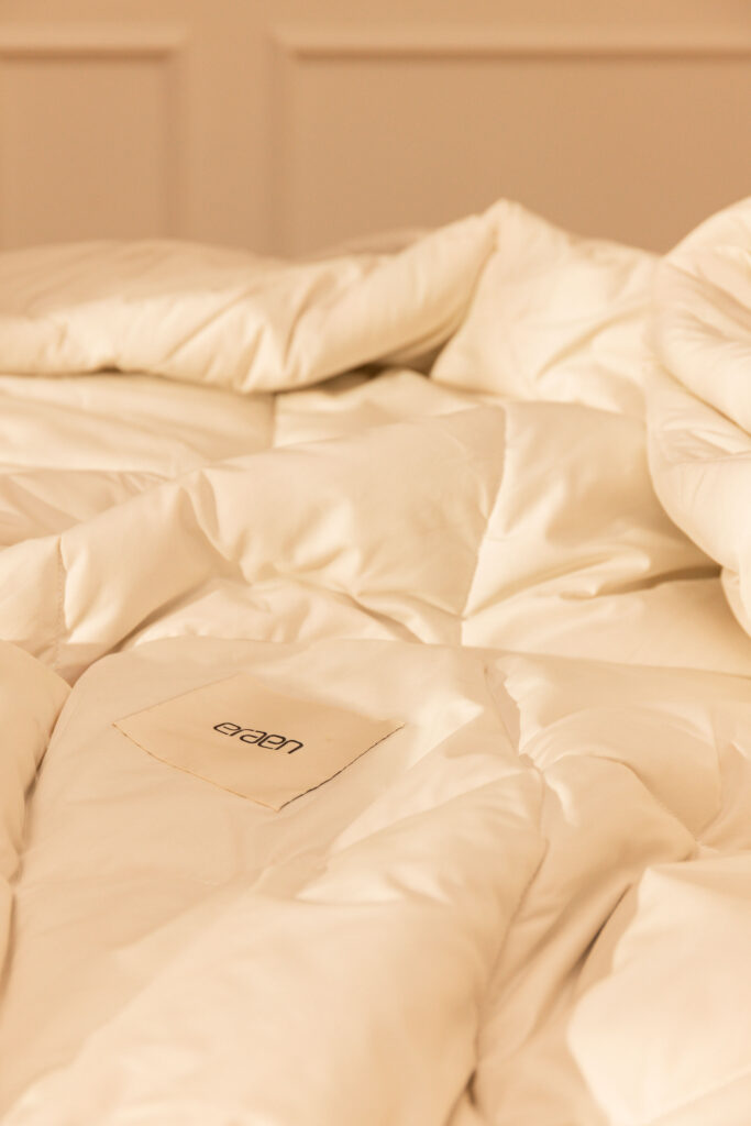 Couette Eraen froissée lit